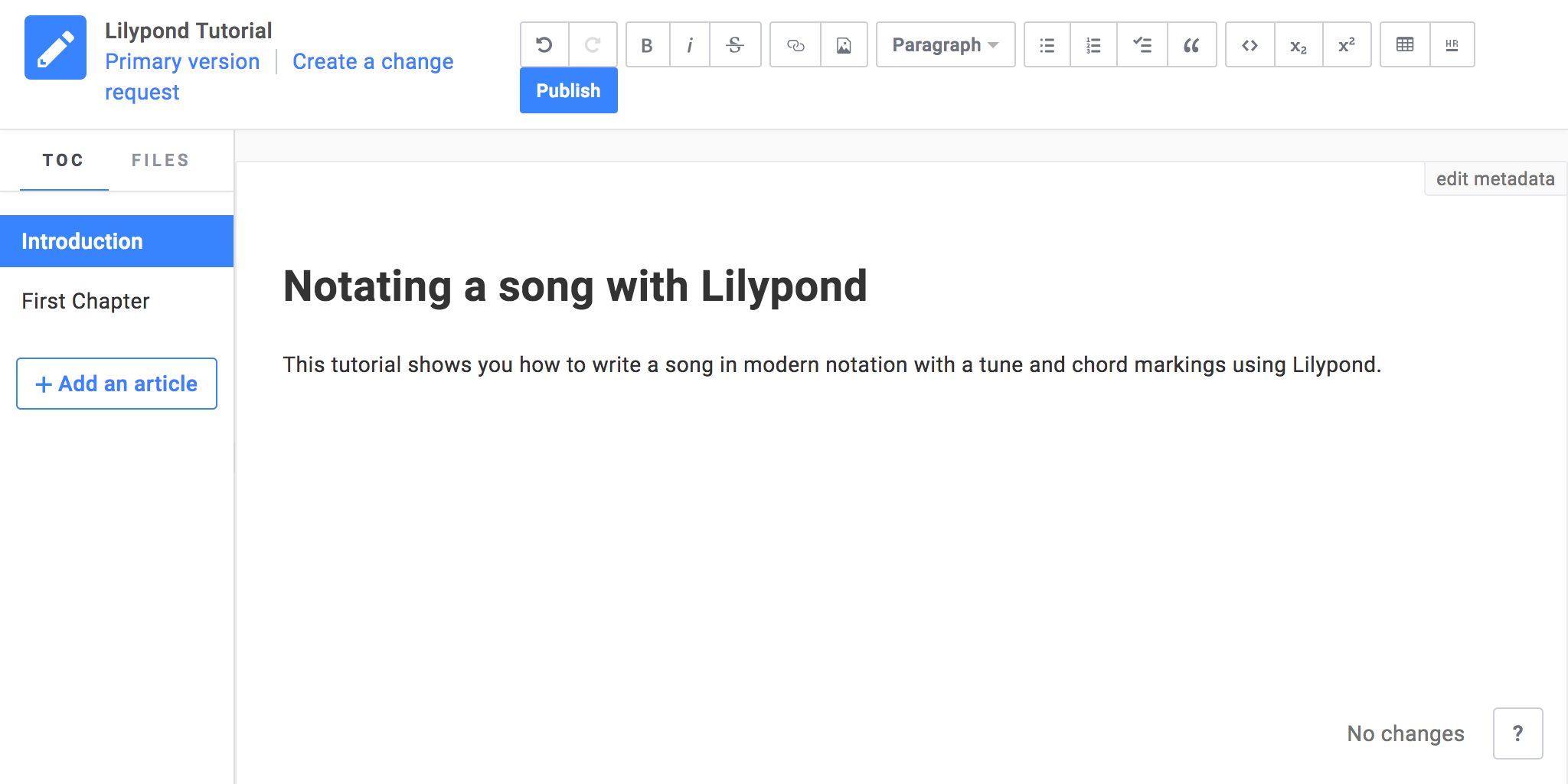 lilypond tutorial