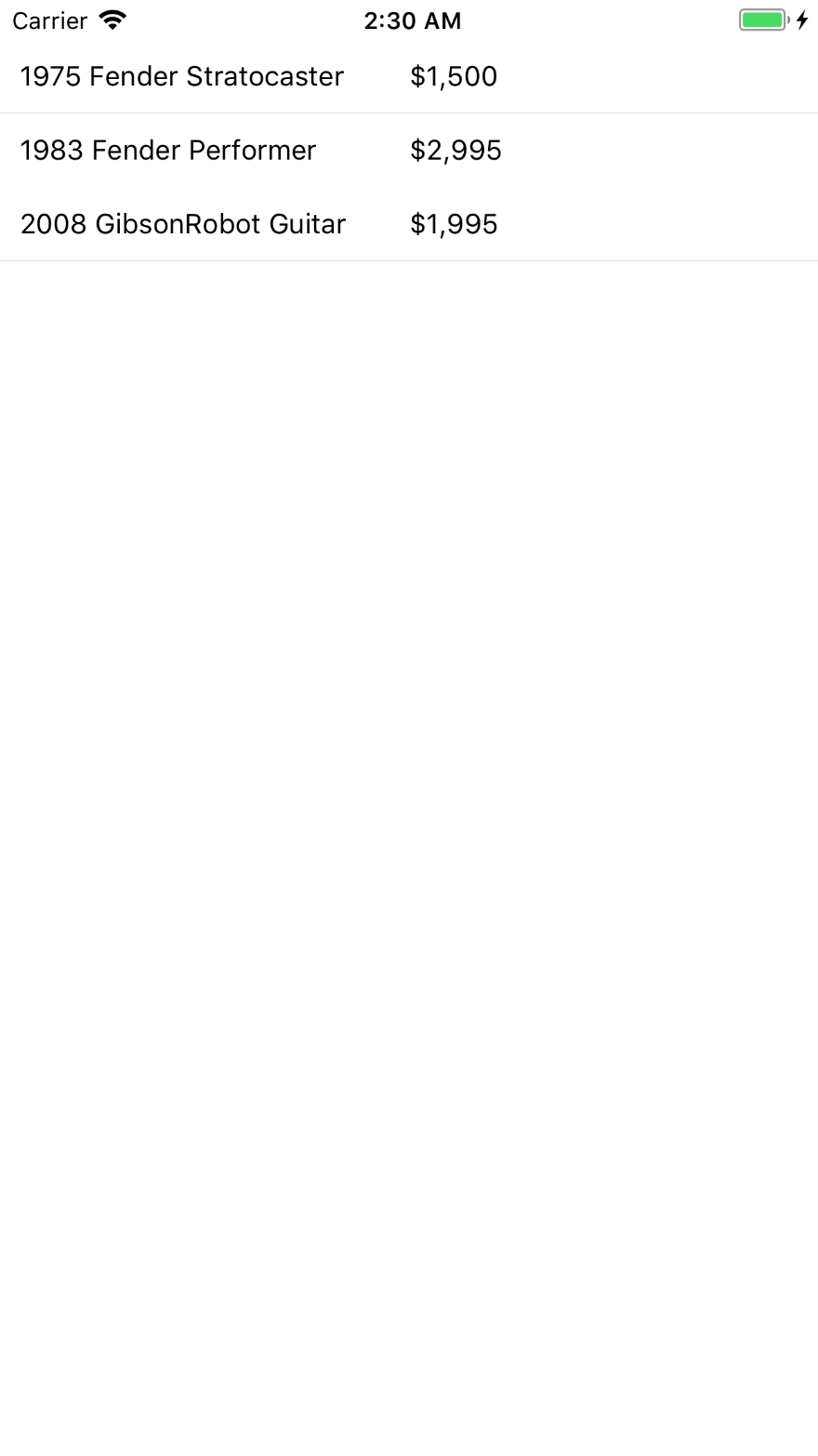 Multiple column scrolling section Jasonette example