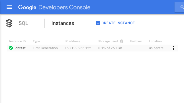 SQL Instance